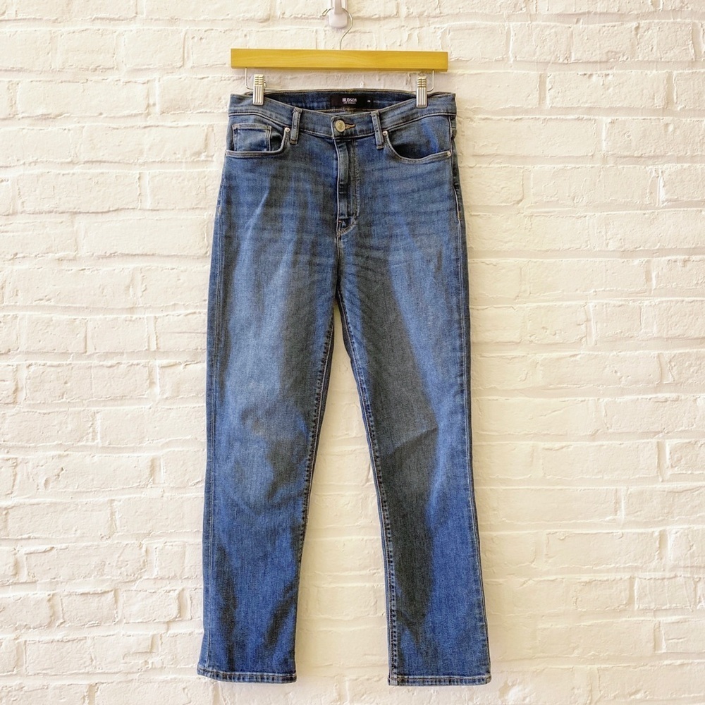 Hudson || Barbara High Waist Straight Jeans Omega Wash Blue 28 - Picture 2 of 12